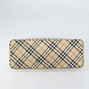 BURBERRY Shoulder Bag Nylon Beige Silver Auth bs33084-5
