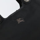 BURBERRY Hand Bag Nylon Black Silver Auth bs33085-17