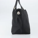 BURBERRY Hand Bag Nylon Black Silver Auth bs33085-4