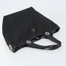 BURBERRY Hand Bag Nylon Black Silver Auth bs33085-6