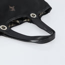 BURBERRY Hand Bag Nylon Black Silver Auth bs33085-7
