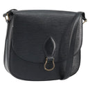 LOUIS VUITTON Epi Saint Cloud GM Shoulder Bag Black Noir M52192 LV Auth bs33088-1