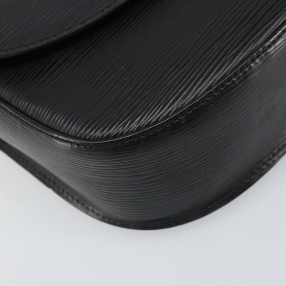 LOUIS VUITTON Epi Saint Cloud GM Shoulder Bag Black Noir M52192 LV Auth bs33088