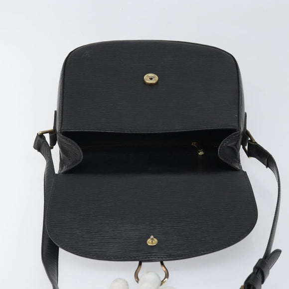 LOUIS VUITTON Epi Saint Cloud GM Shoulder Bag Black Noir M52192 LV Auth bs33088
