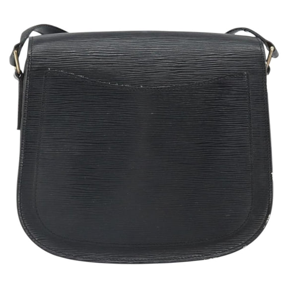 LOUIS VUITTON Epi Saint Cloud GM Shoulder Bag Black Noir M52192 LV Auth bs33088