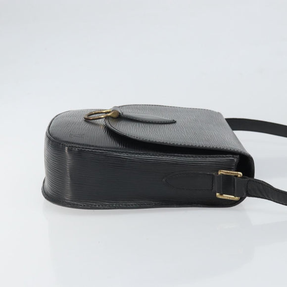 LOUIS VUITTON Epi Saint Cloud GM Shoulder Bag Black Noir M52192 LV Auth bs33088