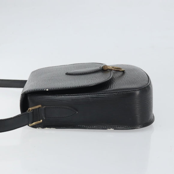 LOUIS VUITTON Epi Saint Cloud GM Shoulder Bag Black Noir M52192 LV Auth bs33088