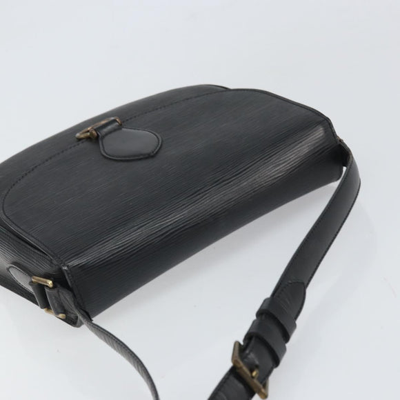 LOUIS VUITTON Epi Saint Cloud GM Shoulder Bag Black Noir M52192 LV Auth bs33088