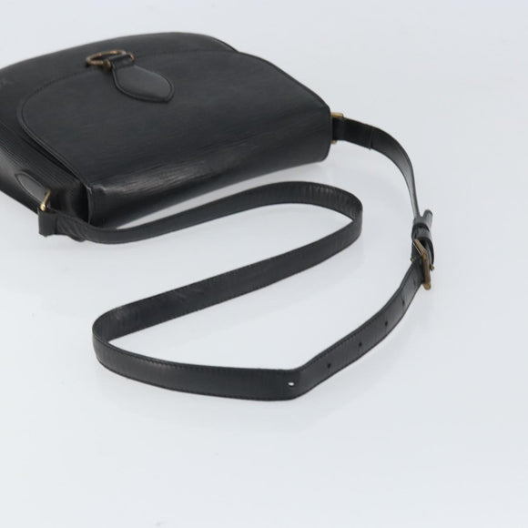 LOUIS VUITTON Epi Saint Cloud GM Shoulder Bag Black Noir M52192 LV Auth bs33088