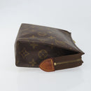 LOUIS VUITTON Monogram Poche Toilette 19 Pouch M47544 LV Auth bs33091-4