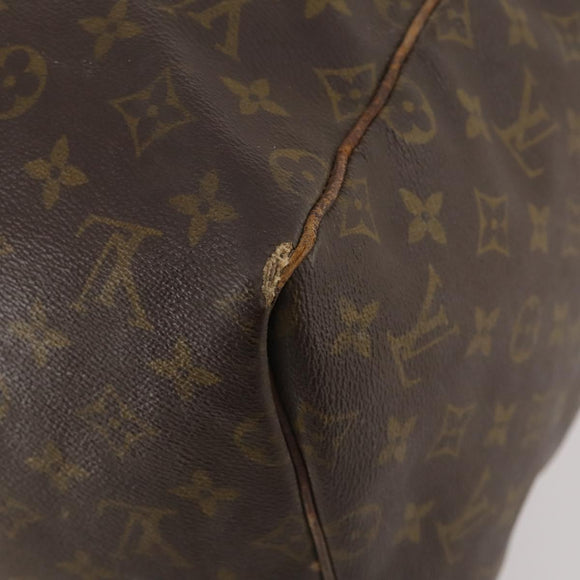 LOUIS VUITTON Monogram Keepall 55 Boston Bag M41424 LV Auth bs33096