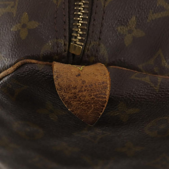 LOUIS VUITTON Monogram Keepall 55 Boston Bag M41424 LV Auth bs33096