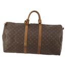 LOUIS VUITTON Monogram Keepall 55 Boston Bag M41424 LV Auth bs33096-13