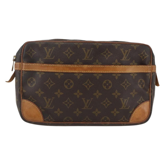 LOUIS VUITTON Monogram Compiegne 28 Clutch Bag M51845 LV Auth bs33098