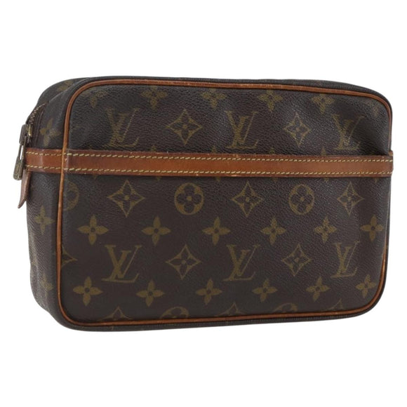 LOUIS VUITTON Monogram Compiegne 23 Clutch Bag M51847 LV Auth bs33100