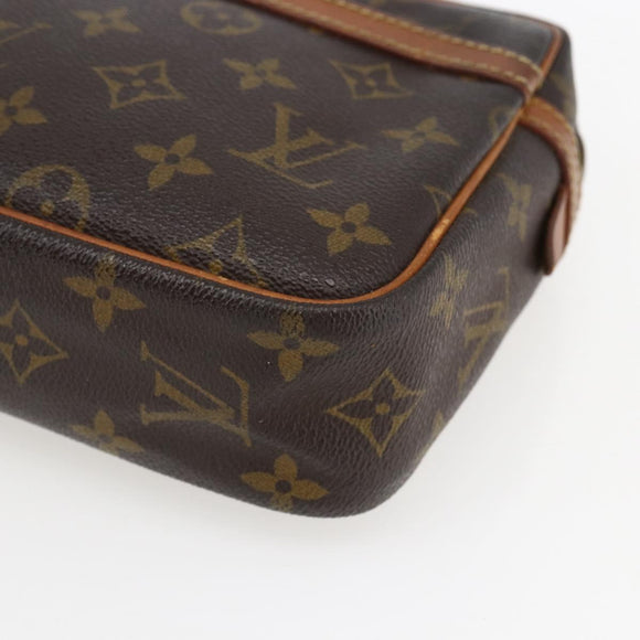 LOUIS VUITTON Monogram Compiegne 23 Clutch Bag M51847 LV Auth bs33100