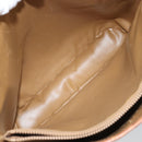 CELINE Macadam Canvas Hand Bag PVC Leather Brown Gold Auth bs33103-23