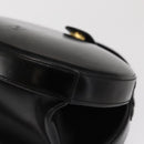 LOEWE Hand Bag Leather Black Gold Auth bs33105-15