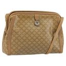 CELINE Macadam Canvas Shoulder Bag PVC Beige Gold Auth bs33106-1