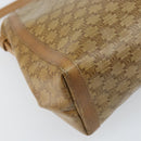 CELINE Macadam Canvas Shoulder Bag PVC Beige Gold Auth bs33106-17