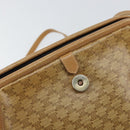 CELINE Macadam Canvas Shoulder Bag PVC Beige Gold Auth bs33106-18