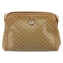 CELINE Macadam Canvas Shoulder Bag PVC Beige Gold Auth bs33106-13