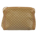 CELINE Macadam Canvas Shoulder Bag PVC Beige Gold Auth bs33106-2