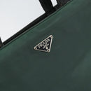 PRADA Tote Bag Nylon Green Silver Auth bs33109-17