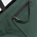 PRADA Tote Bag Nylon Green Silver Auth bs33109-18