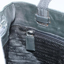 PRADA Tote Bag Nylon Green Silver Auth bs33109-21