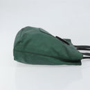 PRADA Tote Bag Nylon Green Silver Auth bs33109-3
