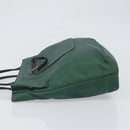 PRADA Tote Bag Nylon Green Silver Auth bs33109-4