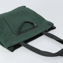PRADA Tote Bag Nylon Green Silver Auth bs33109-6