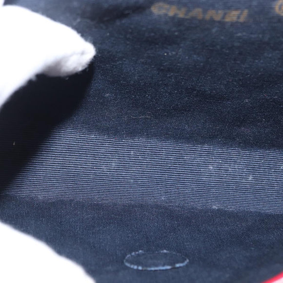 CHANEL Matelasse Chain Shoulder Bag Lamb Skin Red Gold CC Auth bs33112