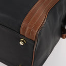 BALENCIAGA Boston Bag Leather Black Gold Auth bs33113-9