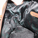 BALENCIAGA Boston Bag Leather Black Gold Auth bs33113-20