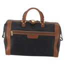 BALENCIAGA Boston Bag Leather Black Gold Auth bs33113-13