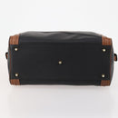 BALENCIAGA Boston Bag Leather Black Gold Auth bs33113-5