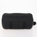 VERSACE Boston Bag Nylon 2way Black Silver Auth bs33114-5