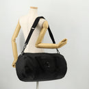 VERSACE Boston Bag Nylon 2way Black Silver Auth bs33114-24