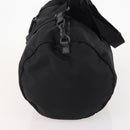 VERSACE Boston Bag Nylon 2way Black Silver Auth bs33114-3