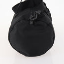 VERSACE Boston Bag Nylon 2way Black Silver Auth bs33114-4