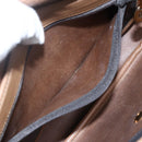 Christian Dior Honeycomb Canvas Shoulder Bag PVC Black Gold Auth bs33115-20