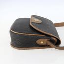 Christian Dior Honeycomb Canvas Shoulder Bag PVC Black Gold Auth bs33115-5
