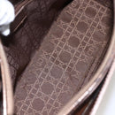 Christian Dior Maris Pearl Hand Bag Patent leather Brown Silver Auth bs33117-11