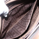 Christian Dior Maris Pearl Hand Bag Patent leather Brown Silver Auth bs33117-22