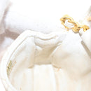 CHANEL Matelasse Key Holder Lamb Skin White Gold CC Auth bs33121-18