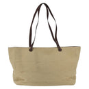 CHANEL Tote Bag Canvas Beige Gold CC Auth bs33123-3