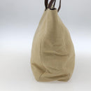 CHANEL Tote Bag Canvas Beige Gold CC Auth bs33123-4