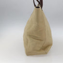 CHANEL Tote Bag Canvas Beige Gold CC Auth bs33123-5